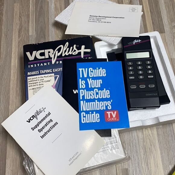 Vintage VCR Plus+ Instant Programmer Gemstar New & Complete Unused Old new stock - Picture 1 of 7